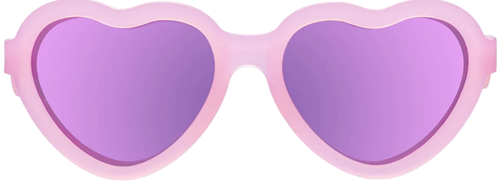 Pink and purple heart-shaped sunglasses 