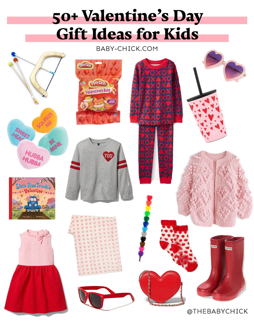 Valentine's Day gifts for kids collage
