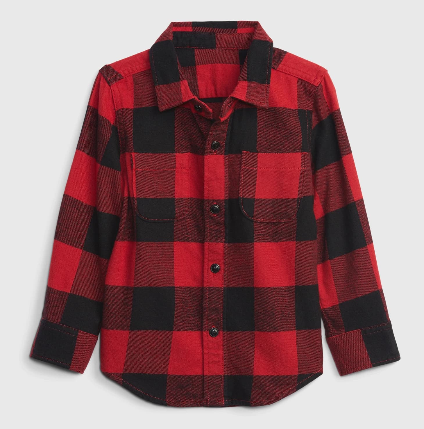Red and black flannel shirt