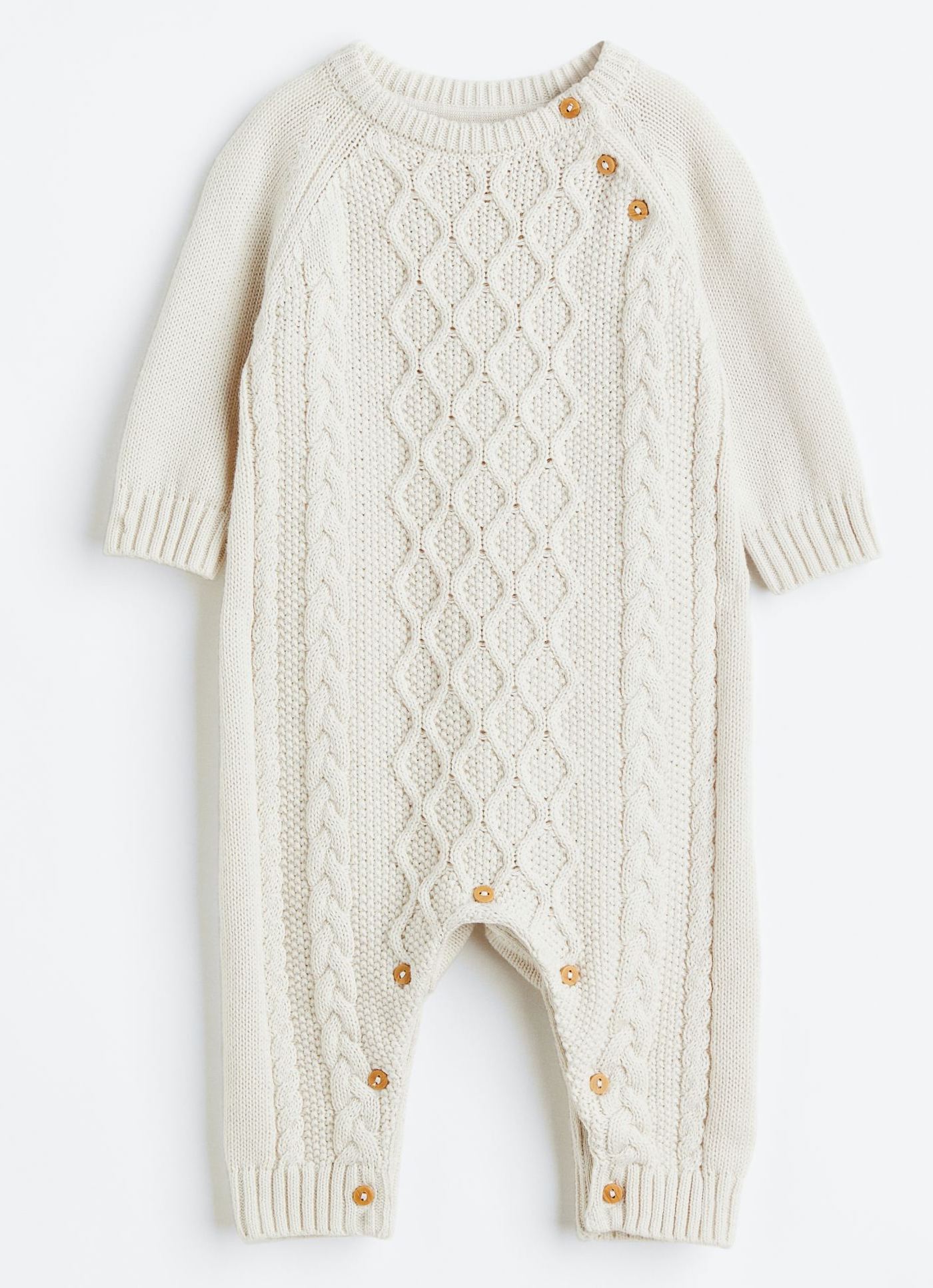 Cream knitted onesie 