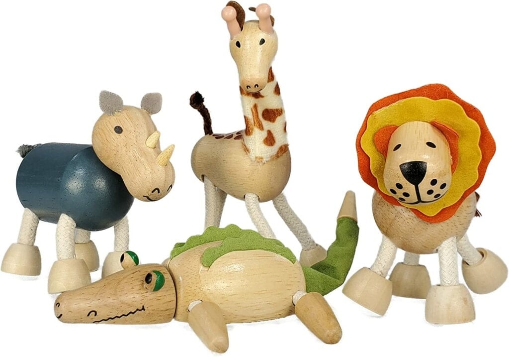 wooden animal toys
