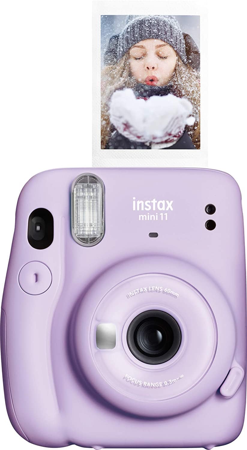 Instant camera in purple 