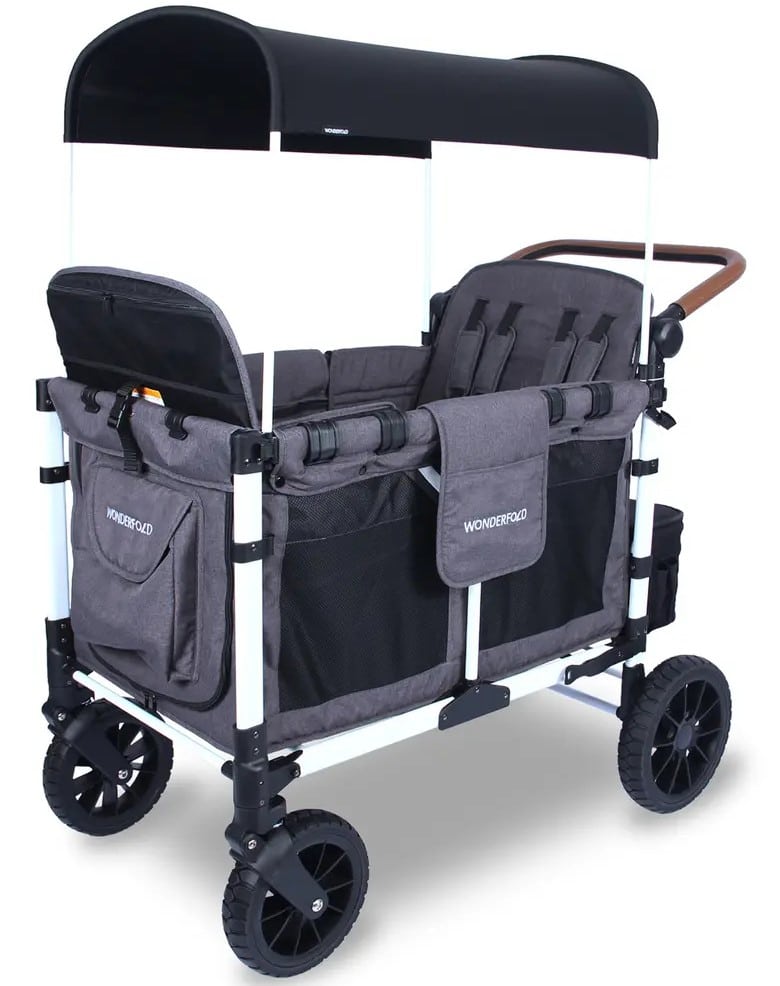 Wonderfold W4 Luxe 4-Passenger Multifunctional Stroller Wagon Bonus Pack
