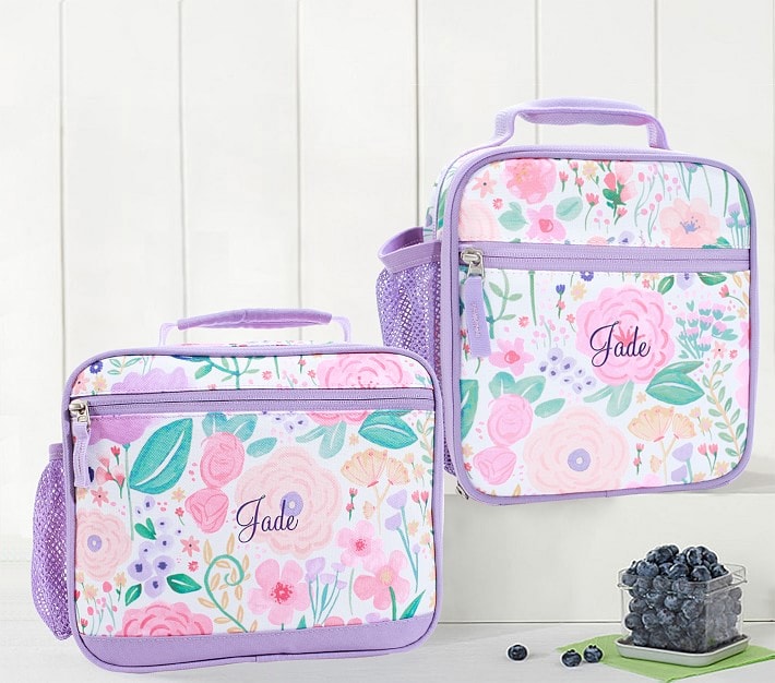 Mackenzie Lavender Floral Blooms Lunch Boxes