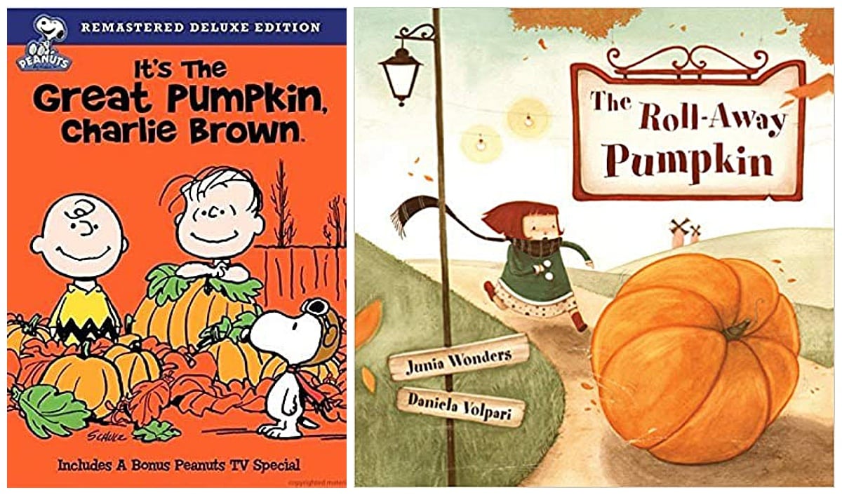 It's the Great Pumpkin, Charlie Brown movie and the Roll-Away Pumpkin book