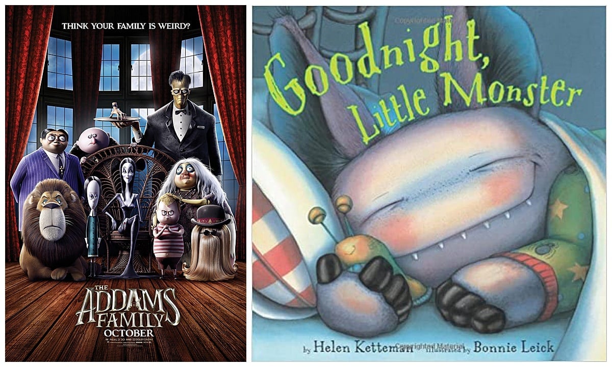 The Addams Family movie and Goodnight, Little Monster book