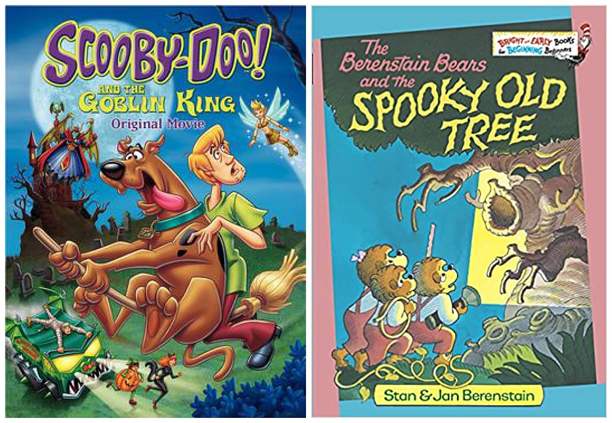 Scooby-Doo and the Goblin King movie and The Berenstain Bears and the Spooky Old Tree book
