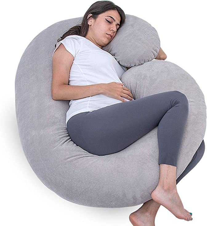 1 Middle One Pregnancy Pillow, C Shaped Full Body Pillow