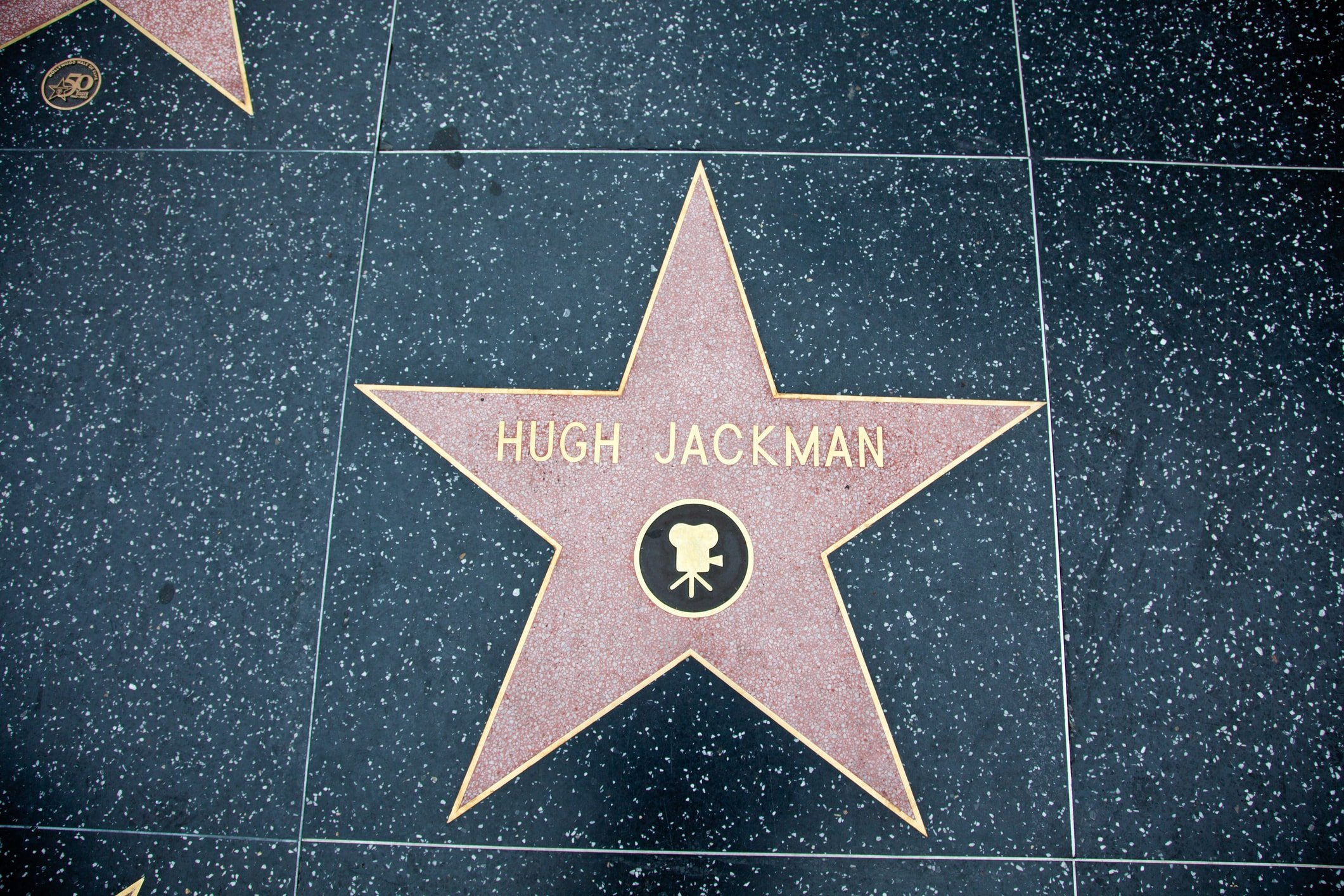 "Hollywood, California, USA - February 5, 2013: Hollywood Walk Of Fame Hugh Jackman achievement in the entertainment industry star."