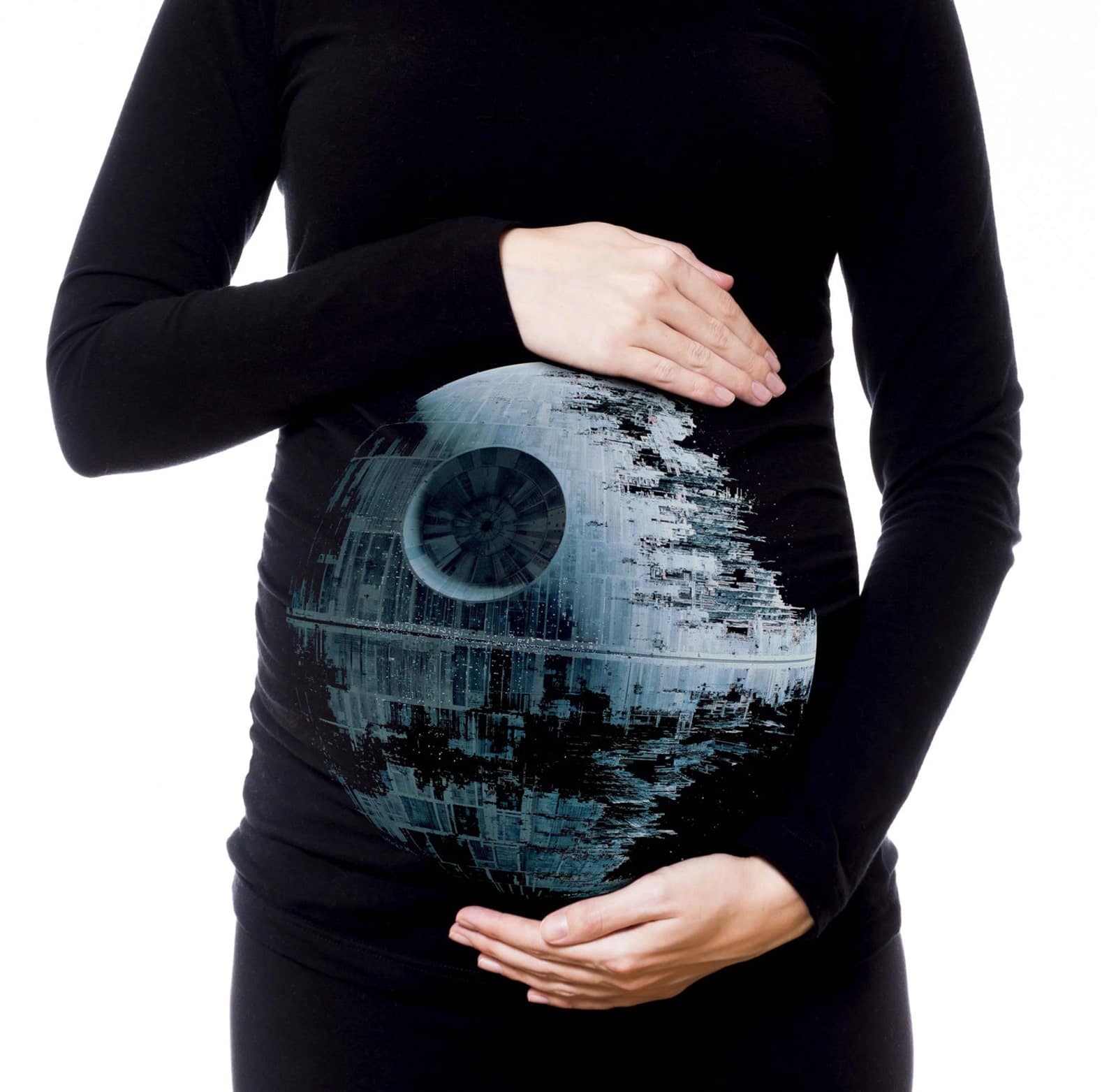 Death star maternity shirt
