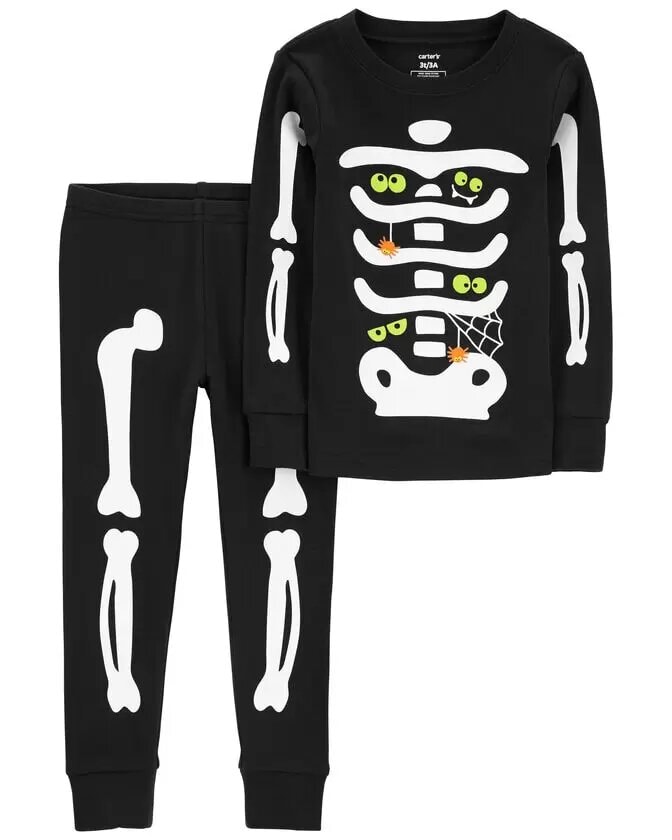 Carter's Toddler 2-Piece Glow Skeleton Pajamas