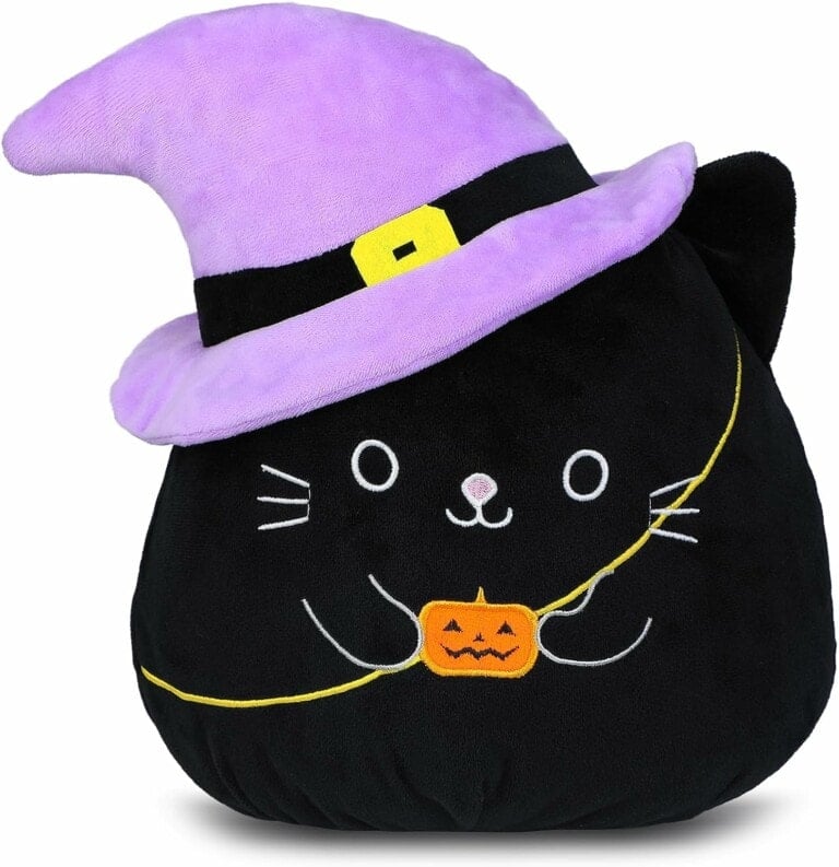 Plush Halloween Black Cat