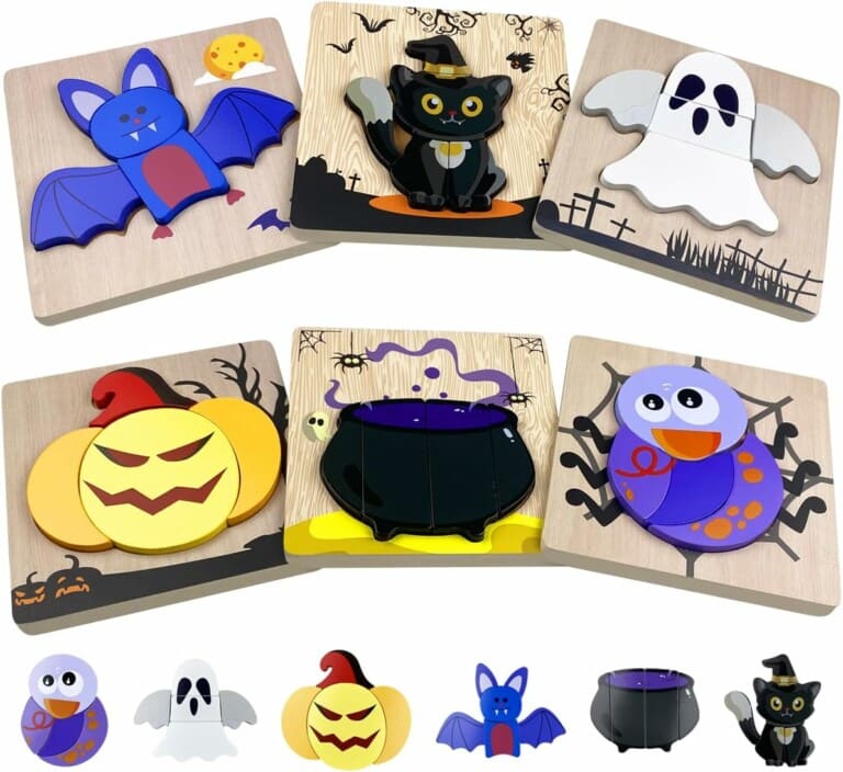 Halloween Wooden Puzzles Pack
