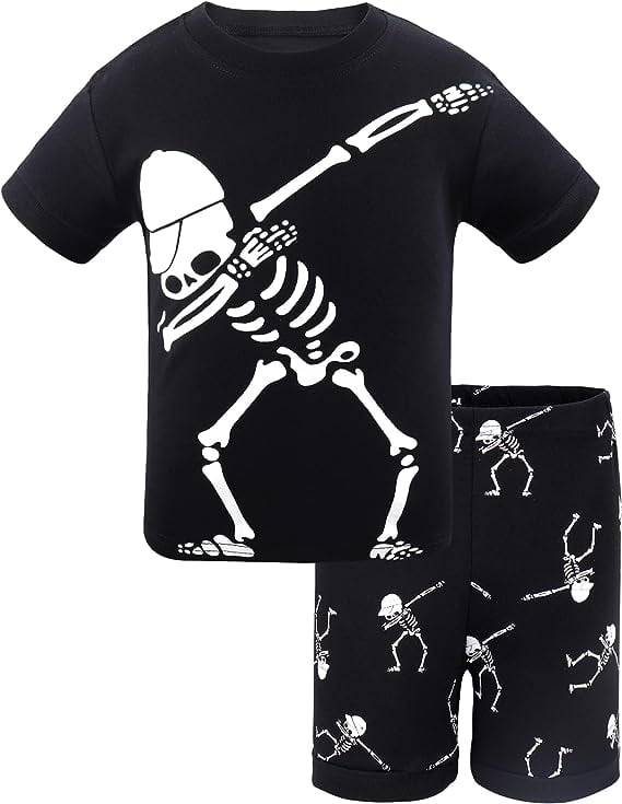 Daughter Queen Boys Glow-In-The-Dark Skeleton Pajamas