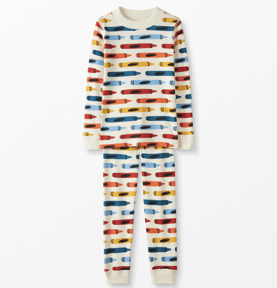 Hanna Andersson crayon pajamas for kids