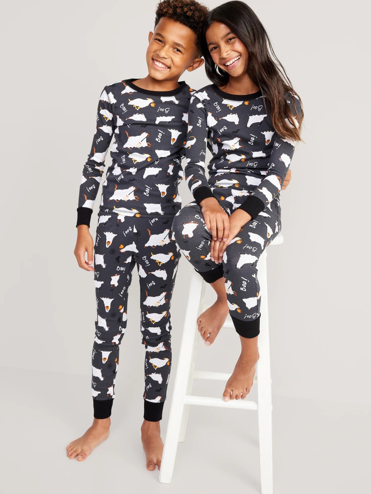 Old Navy Fur Boo-Boo's Matching Gender-Neutral Printed Snug-Fit Pajama Set for Kids