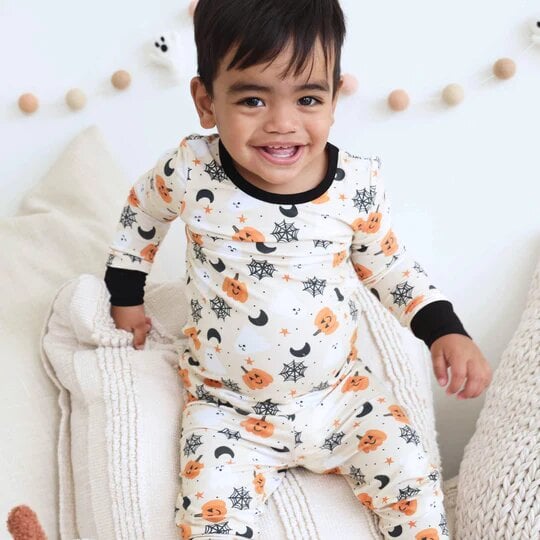 Caden Lane Spooky Boo Two Piece Pajama Set