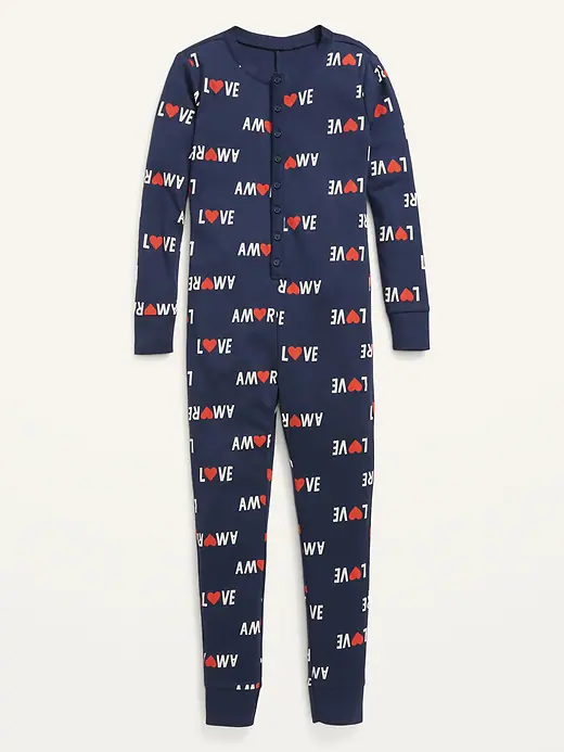 Unisex Baby 2 pack Pyjamas in Navy Blue White Hearts and I Love Big Hugs 