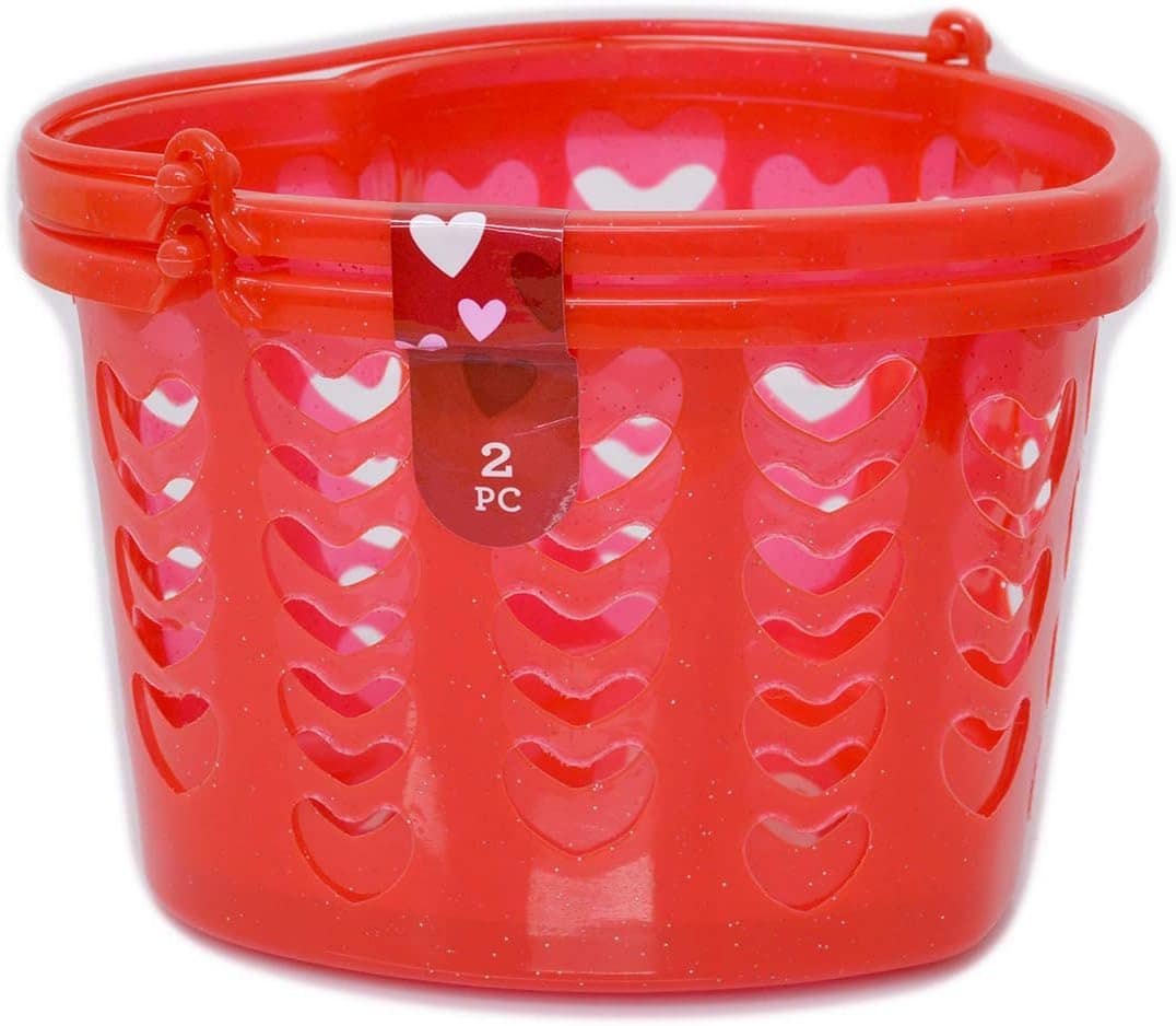 heart-shaped plastic container
