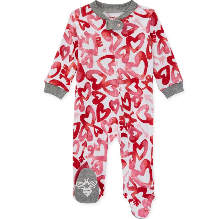 Red hearts pajamas