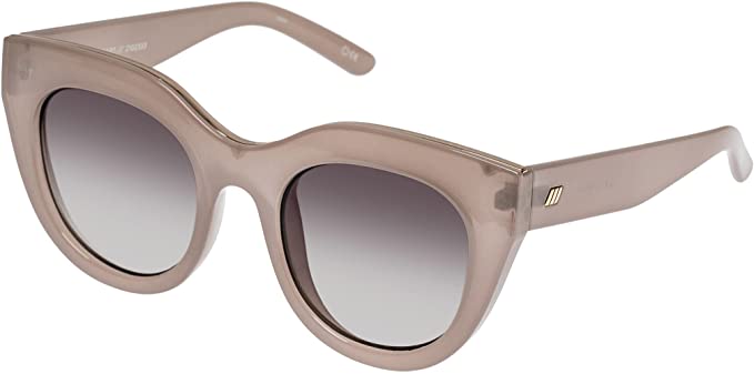 Beige round cat-eye sunglasses
