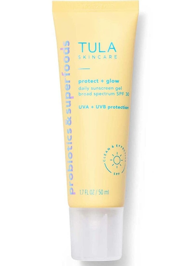 Tula sunscreen bottle