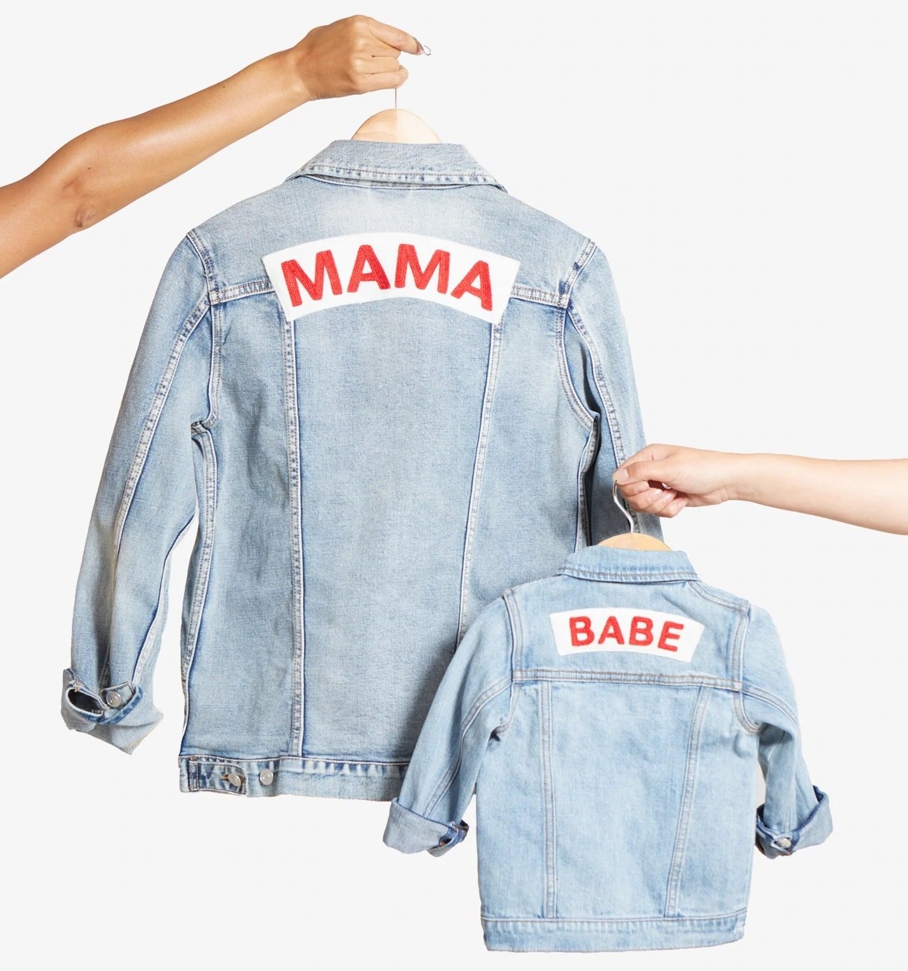 Mama and Babe denim jackets