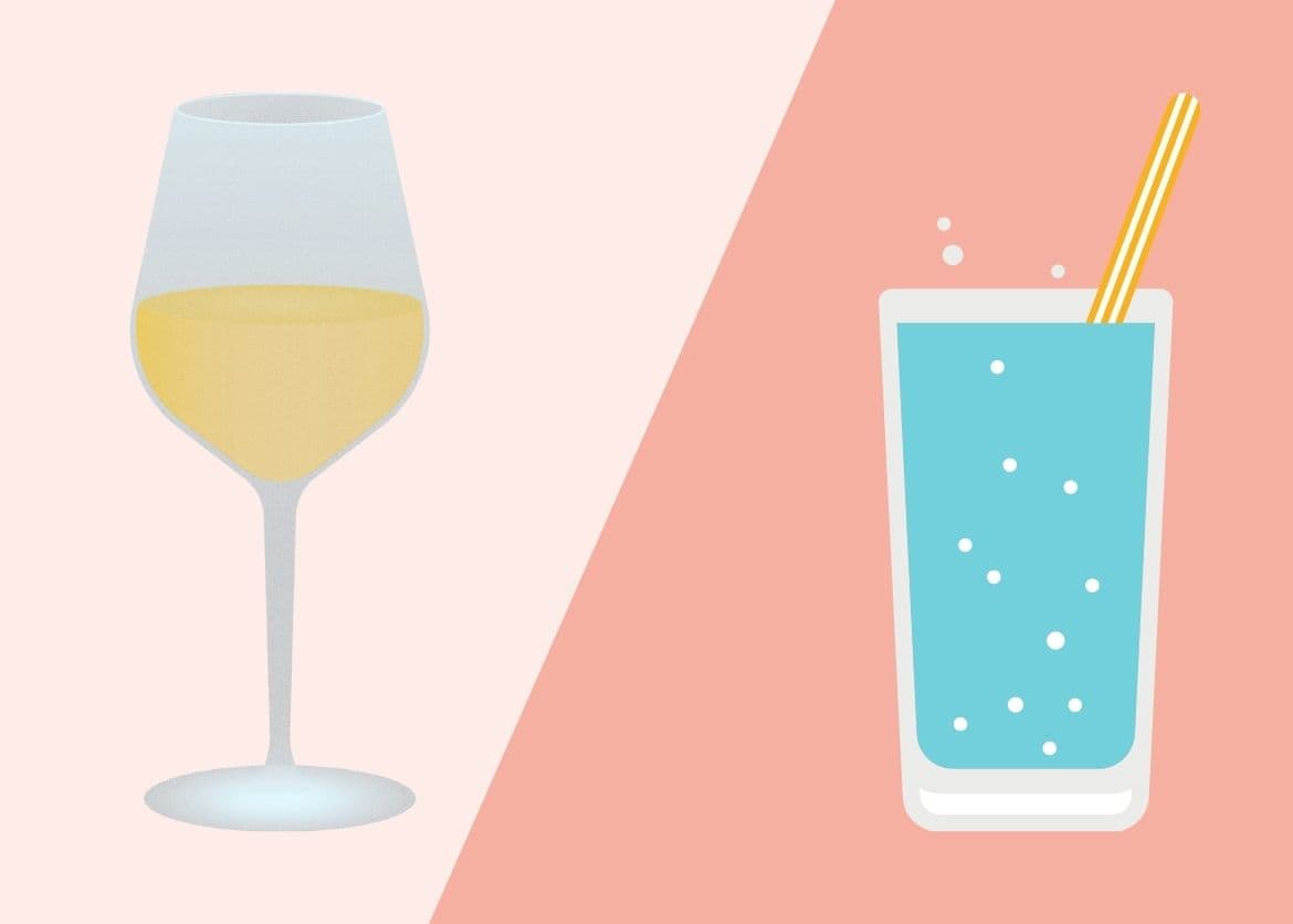 wine and water graphic