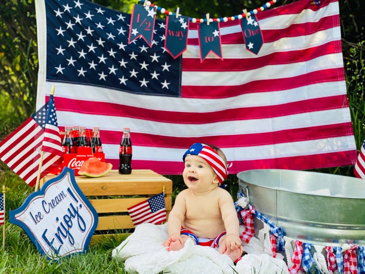 patriotic baby photo