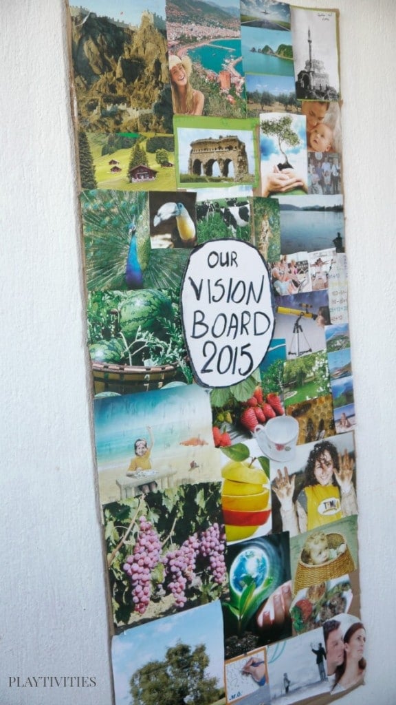 Family vision board 2015