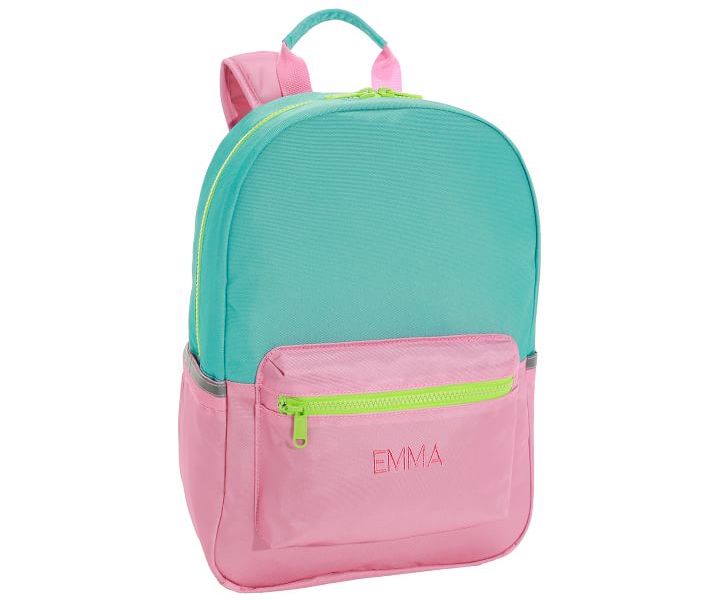 Astor Pink/Aqua Backpack from Pottery Barn Kids