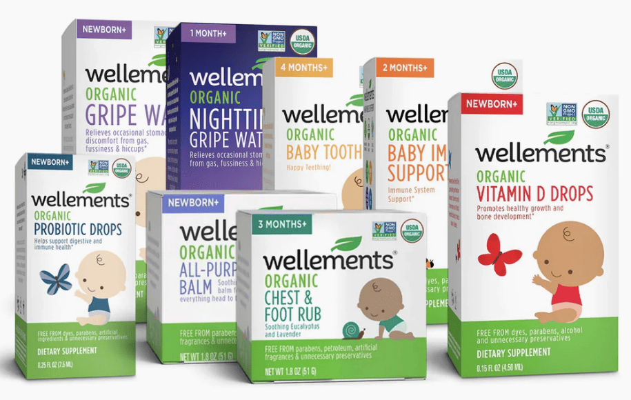 From Gripe Water to Probiotic Drops, it’s so helpful to have all the essentials on hand when a tummy or toothache strikes. We love Wellements formulas because they are all USDA-certified organic and formulated without chemicals or preservatives, so parents can trust the products they’re giving their babes. We also love that all Wellements products are bottled in glass: it’s better for the planet and our health, too.