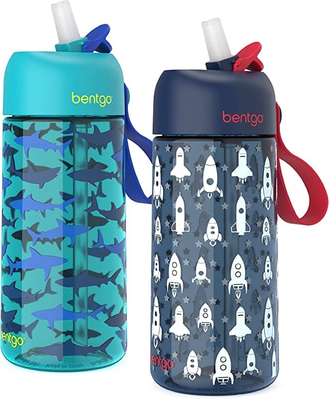 Bentgo® Kids Prints Water Bottle 2-Pack
