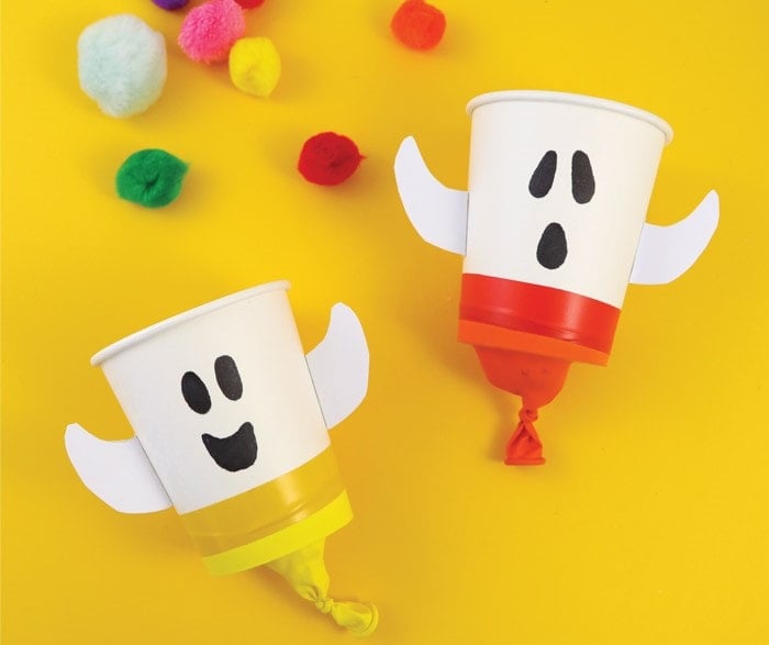 Popper ghost craft for kids