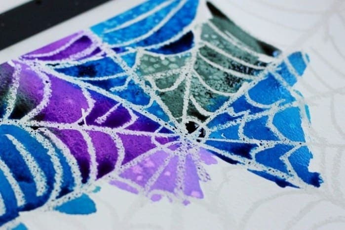 Spider web art craft for kids
