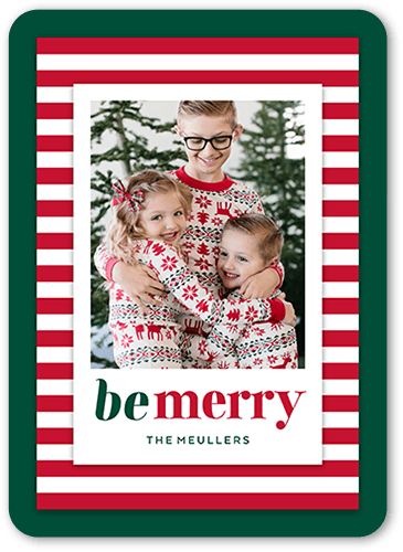Simply Stripes holiday card from Shutterfly
