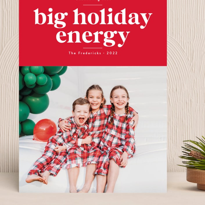 Big Energy holiday card from Minted