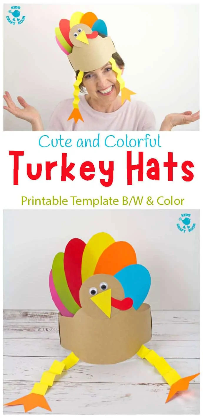 Printable turkey hat craft