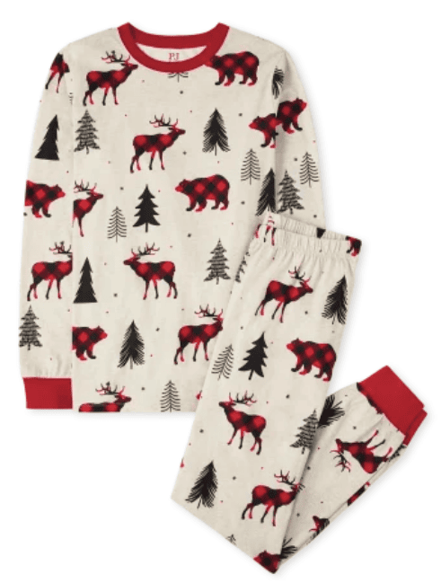 Buffalo Plaid Bear Print Pajamas by The Children’s Place