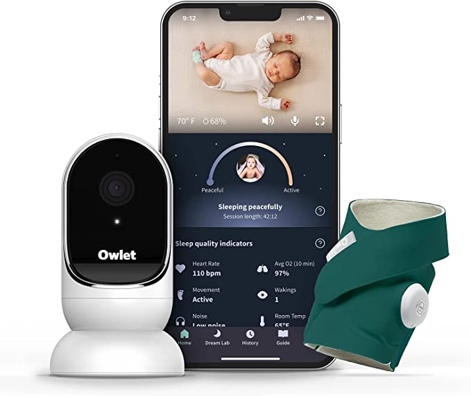 Owlet Dream Duo with camera and sock