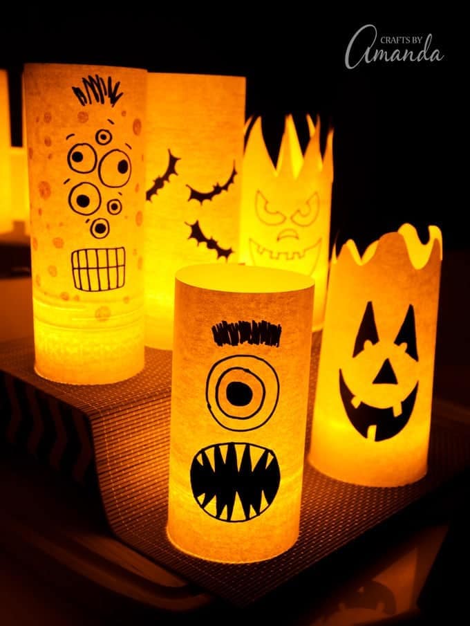 Paper Halloween Luminaries Craft