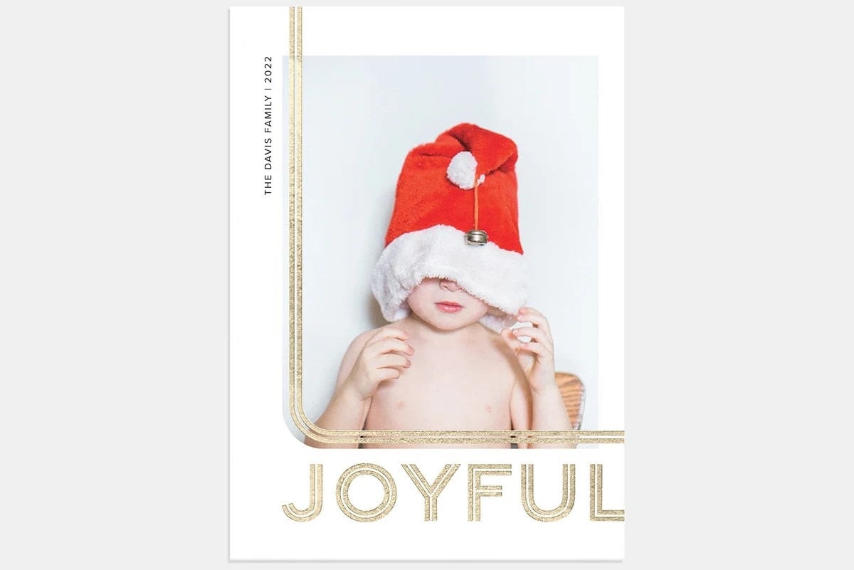 Artifact Uprising Joyful Deluxe Holiday Card