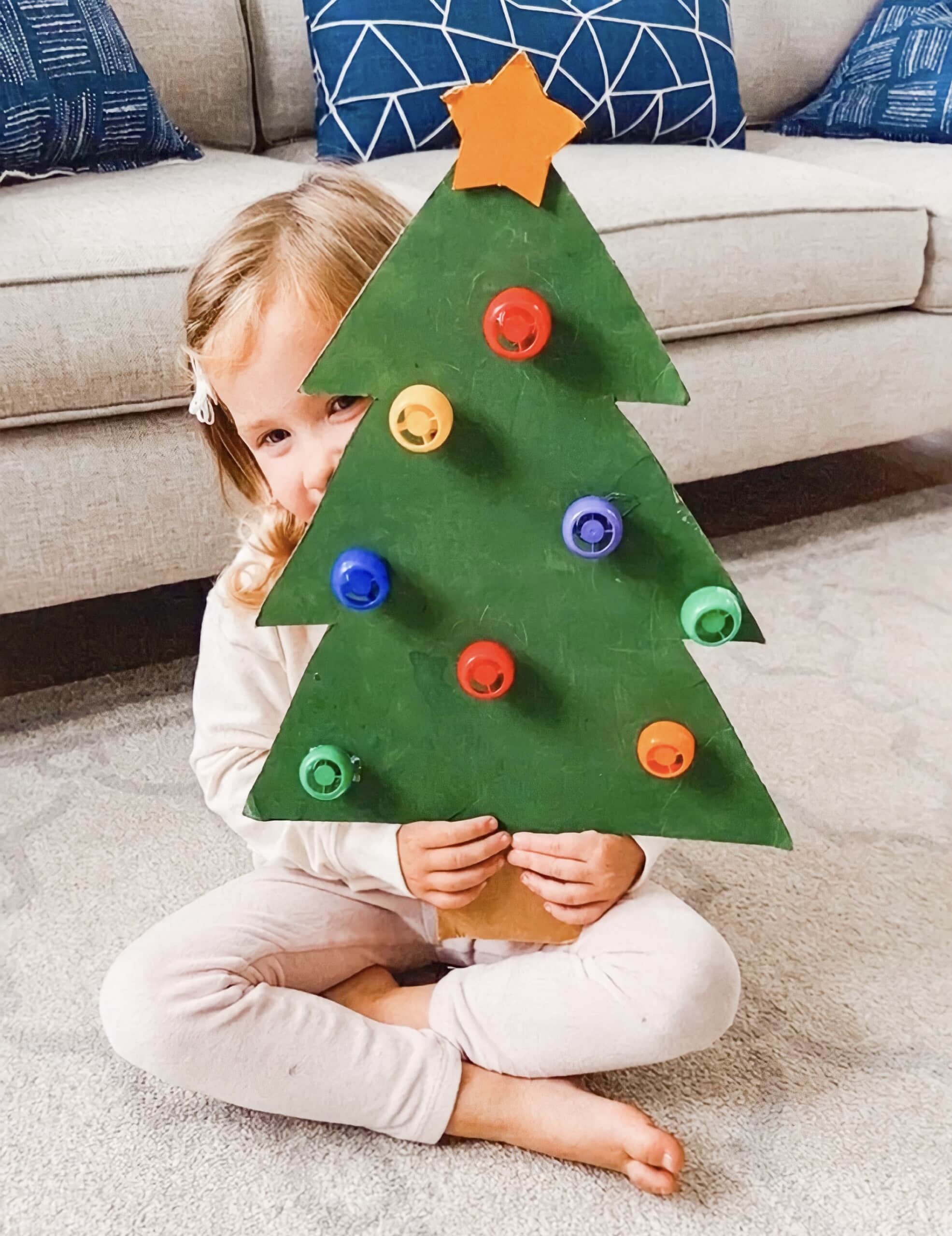 Pouch cap Christmas tree craft 
