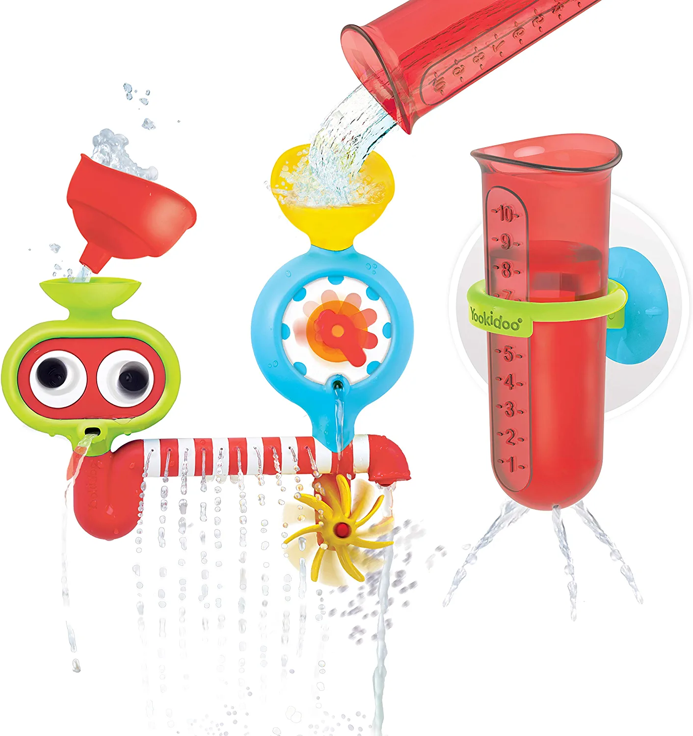 Yookidoo Spin 'N Sprinkle water lab bath toy for babies