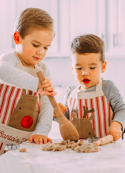 children making christmas cookies