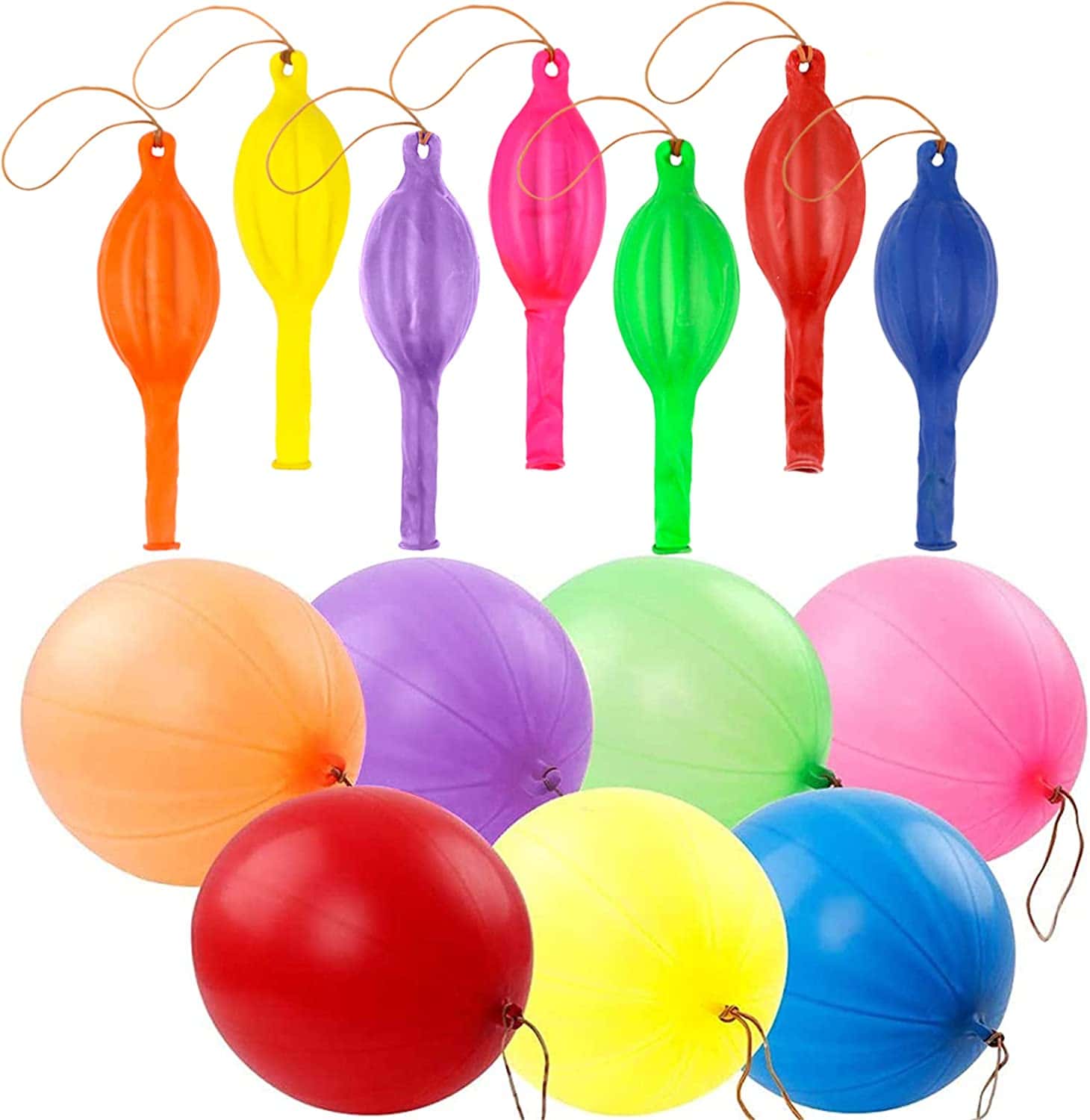 Assorted color punch balloons 
