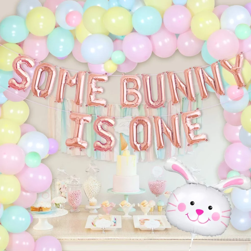 some bunny is one themed first birthday party