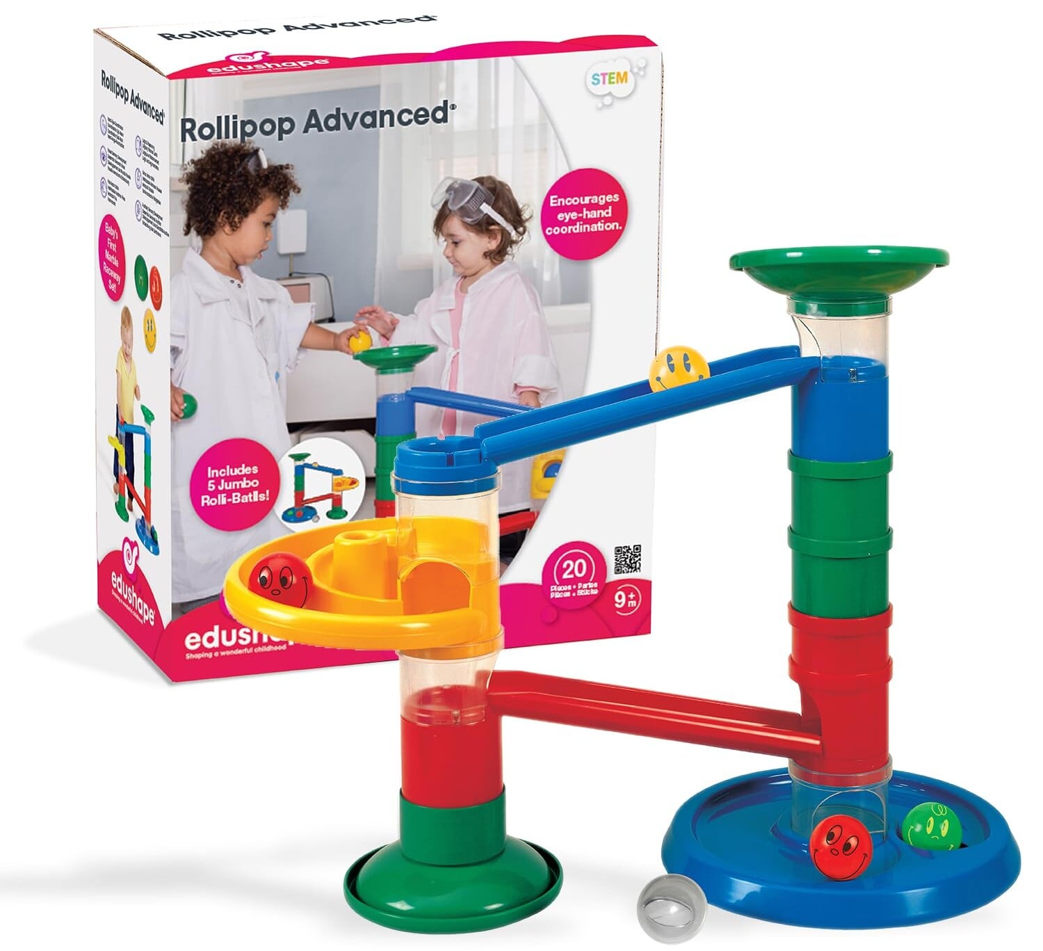 Best Developmental Toys for Babies 6-9 Months | Baby Chick Rollipop Advanced marble run toy