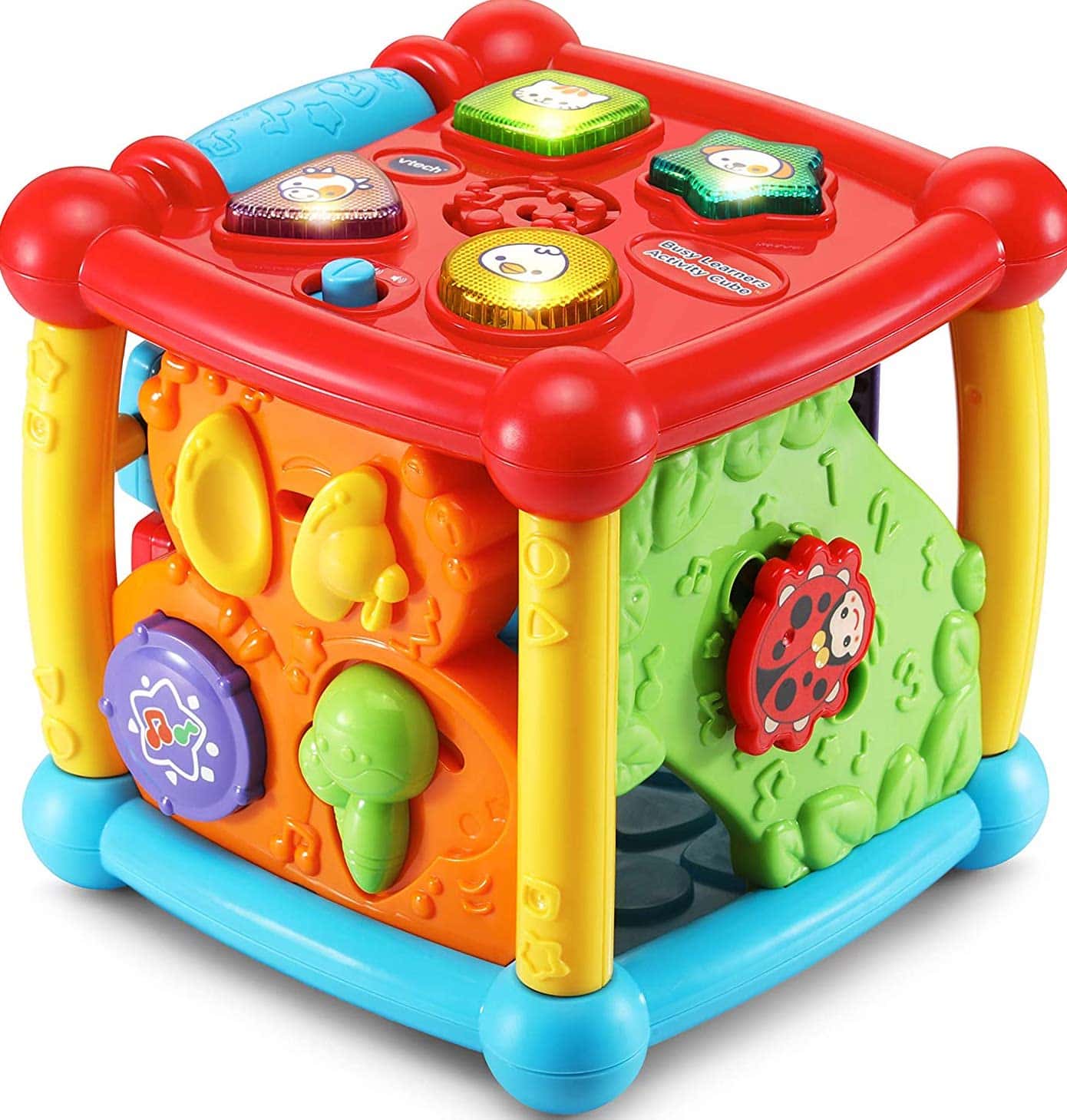 Colorful activity cube for babies