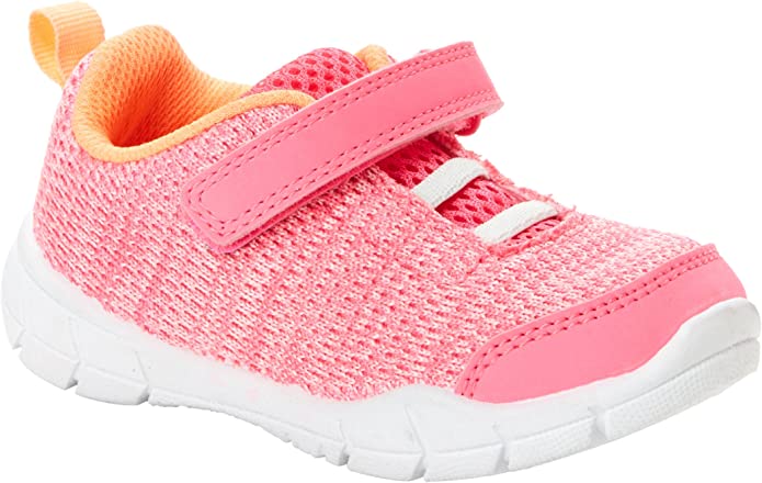 Pink and orange toddler sneakers 